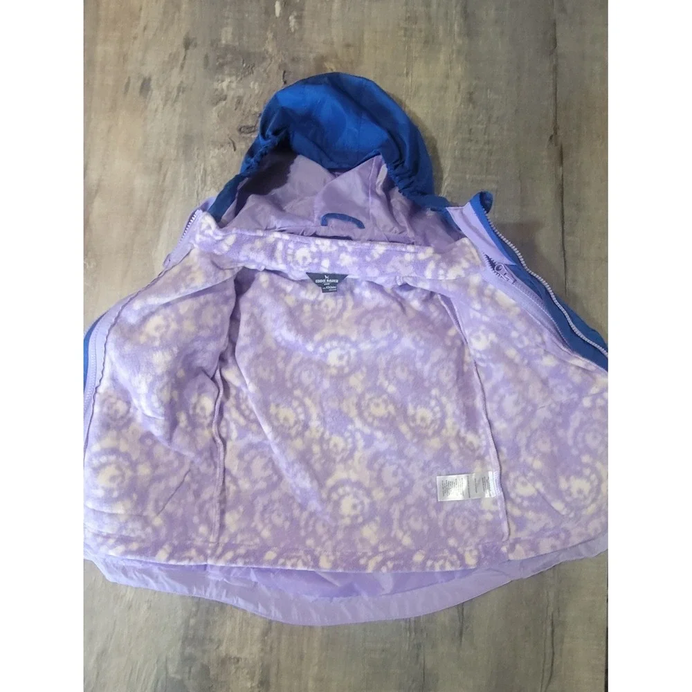 Eddie Bauer Girls Toddler XS 5-6 Lone Peak‎ 3 in 1 Jacket Violet Purple